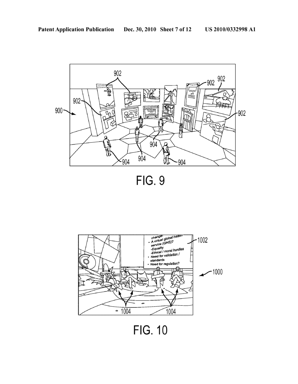 COLLABORATIVE DOCUMENT ENVIRONMENTS IN THREE-DIMENSIONAL VIRTUAL WORLDS - diagram, schematic, and image 08