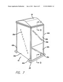 IMPROVED PORTABLE RESTROOM STRUCTURE, COMPONENT PARTS AND METHOD OF diagram and image