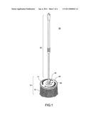 Disc rotating and positioning structure of a mop diagram and image