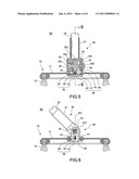 Disc rotating and positioning structure of a mop diagram and image