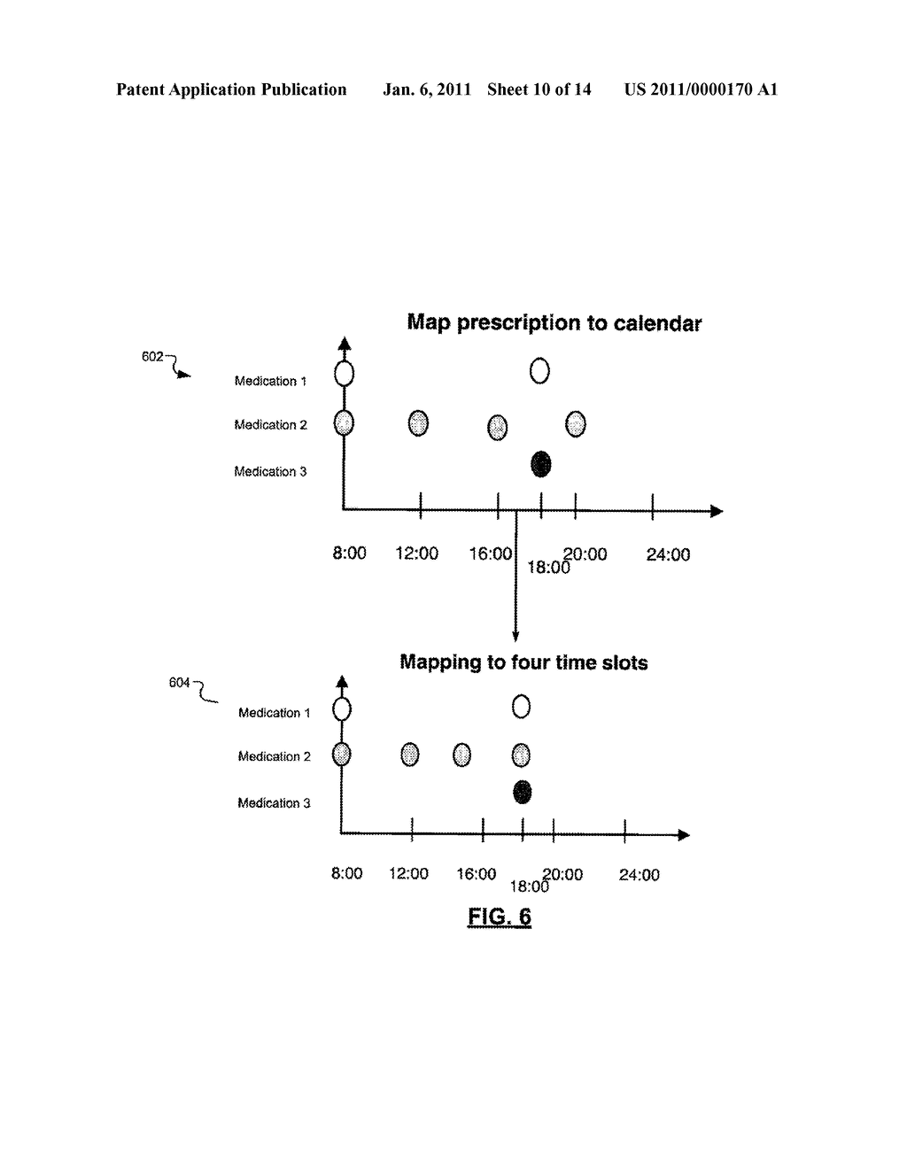 SYSTEM AND METHOD FOR GENERATING A SCHEDULE FOR ADMINISTERING DOSES OF MEDICATION TO A PATIENT - diagram, schematic, and image 11
