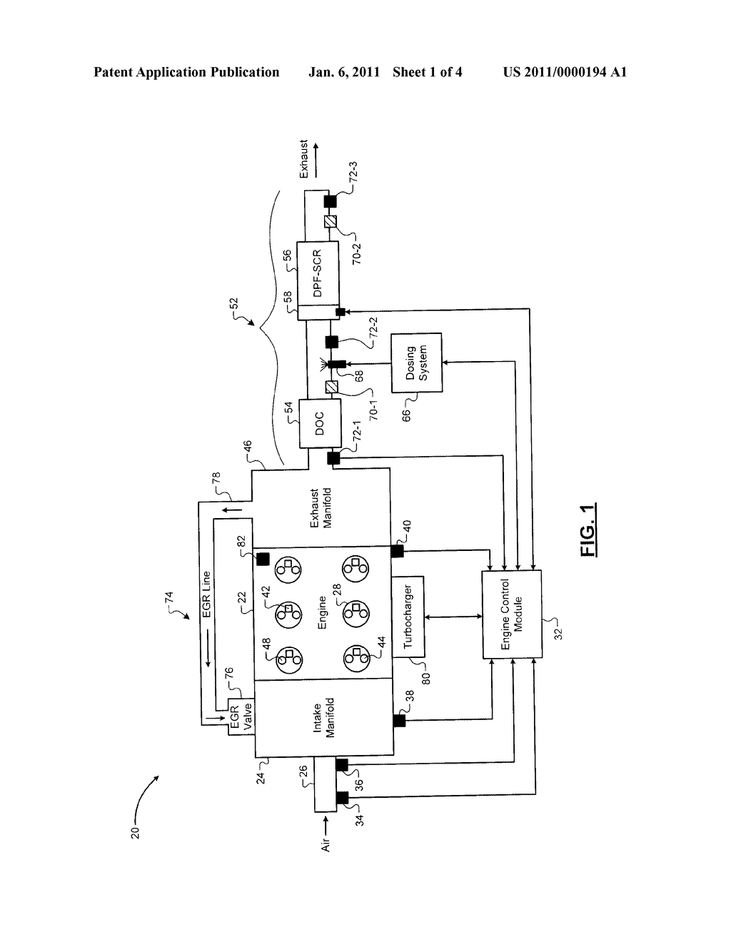 SELECTIVE CATALYTIC REDUCTION SYSTEM USING ELECTRICALLY HEATED CATALYST - diagram, schematic, and image 02