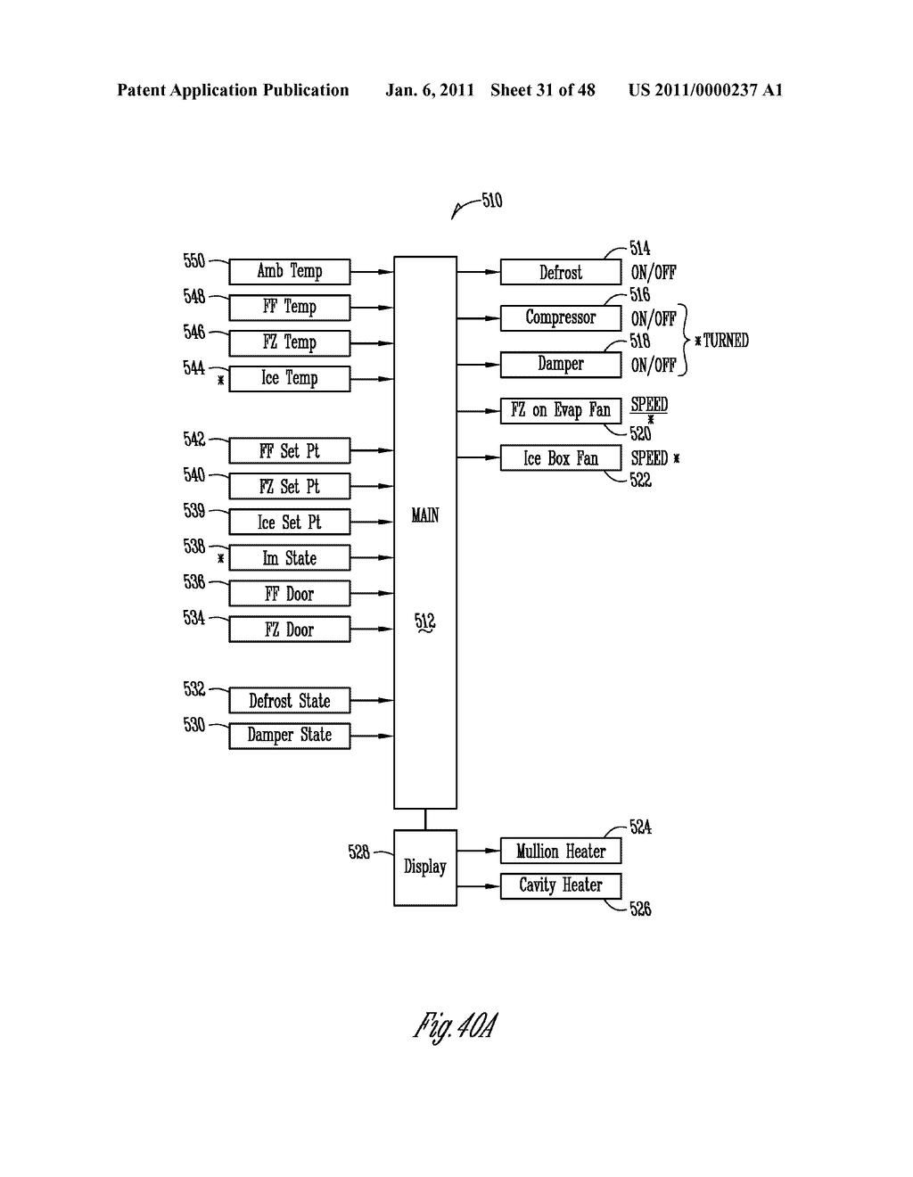 INSULATED ICE COMPARTMENT FOR BOTTOM MOUNT REFRIGERATOR WITH CONTROLLED DAMPER - diagram, schematic, and image 32