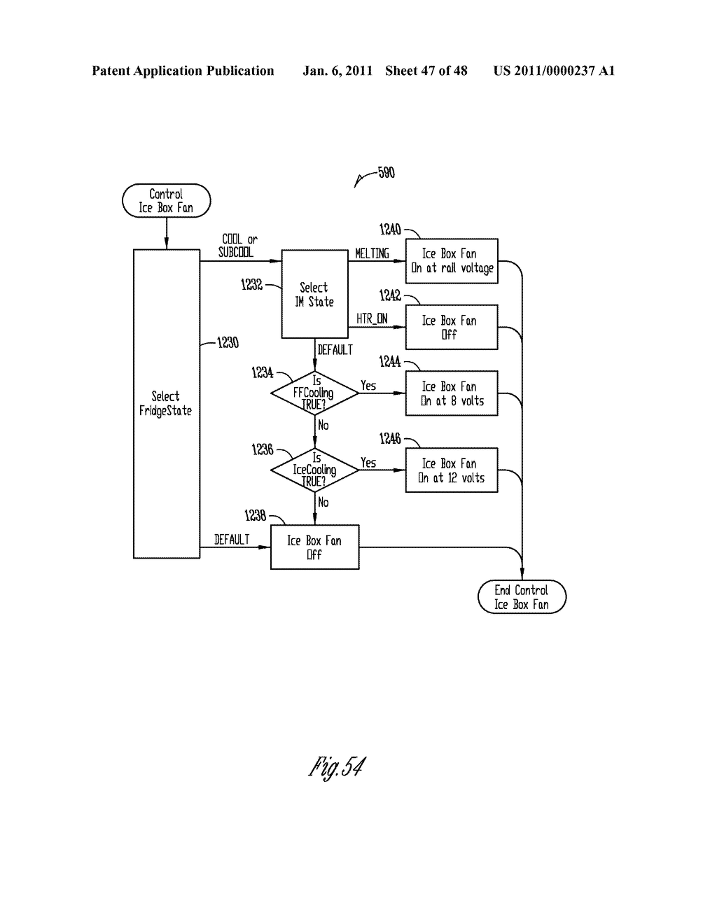 INSULATED ICE COMPARTMENT FOR BOTTOM MOUNT REFRIGERATOR WITH CONTROLLED DAMPER - diagram, schematic, and image 48