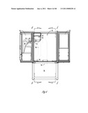 INSULATED ICE COMPARTMENT FOR BOTTOM MOUNT REFRIGERATOR WITH CONTROLLED DAMPER diagram and image