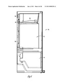 INSULATED ICE COMPARTMENT FOR BOTTOM MOUNT REFRIGERATOR WITH CONTROLLED DAMPER diagram and image