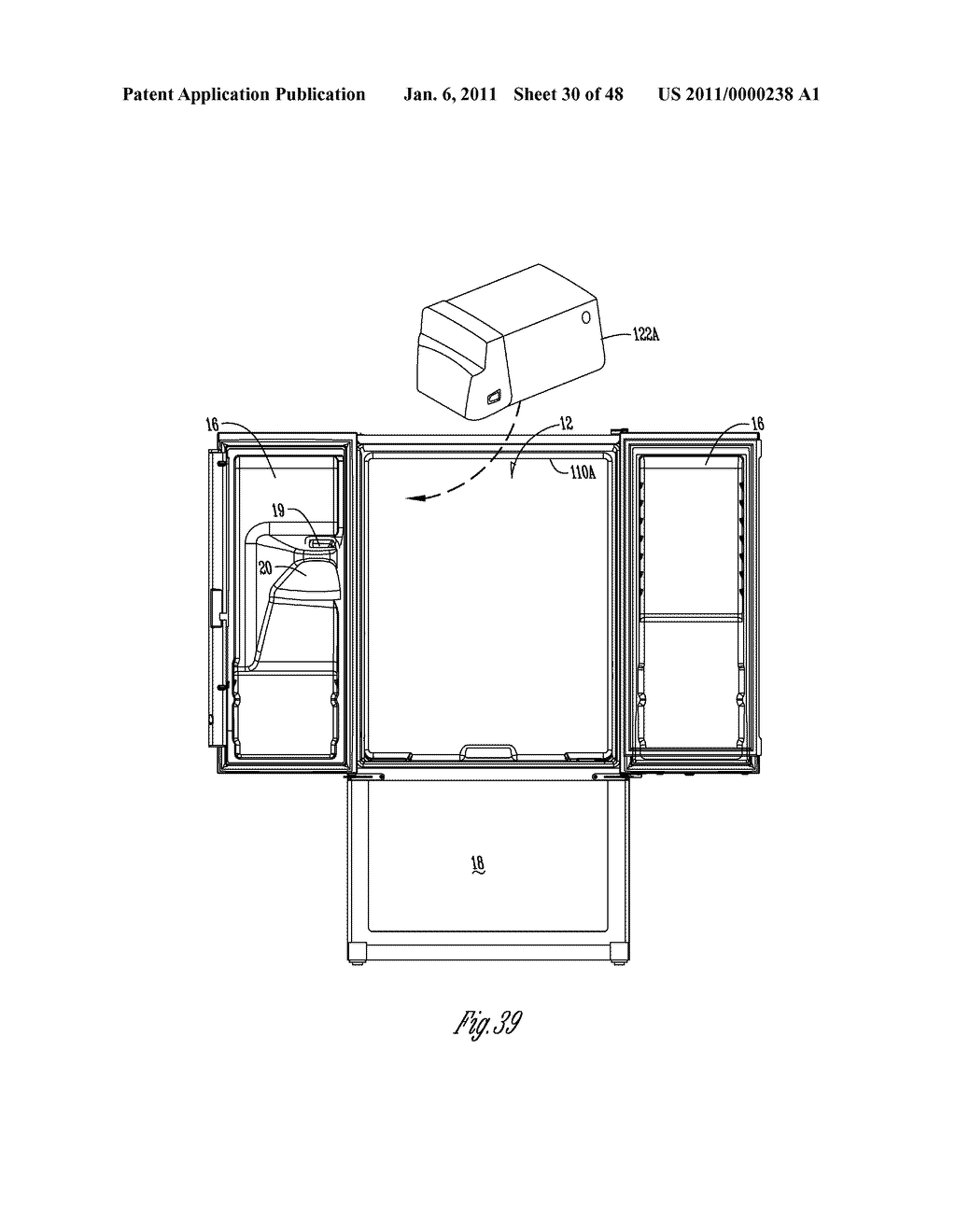 INSULATED ICE COMPARTMENT FOR BOTTOM MOUNT REFRIGERATOR WITH CONTROLLED DAMPER - diagram, schematic, and image 31
