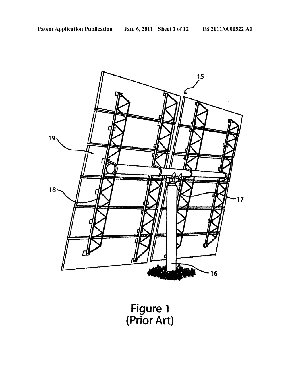 SOLAR COLLECTOR STABILIZED BY CABLES AND A COMPRESSION ELEMENT - diagram, schematic, and image 02