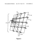 SOLAR COLLECTOR STABILIZED BY CABLES AND A COMPRESSION ELEMENT diagram and image