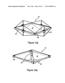 SOLAR COLLECTOR STABILIZED BY CABLES AND A COMPRESSION ELEMENT diagram and image