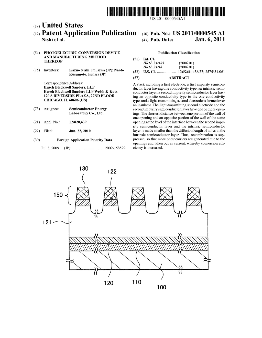 Photoelectric Conversion Device and Manufacturing Method Thereof - diagram, schematic, and image 01