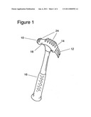 Hammer and pry bar resilient pulling pad diagram and image