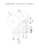 Device for the Alignment of Labels in a Labelling Machine diagram and image