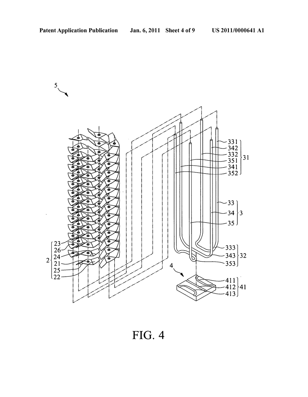 RADIATING FIN STRUCTURE AND HEAT SINK THEREOF - diagram, schematic, and image 05