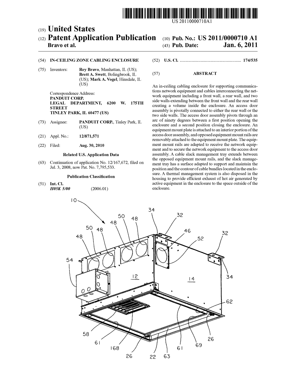 IN-CEILING ZONE CABLING ENCLOSURE - diagram, schematic, and image 01