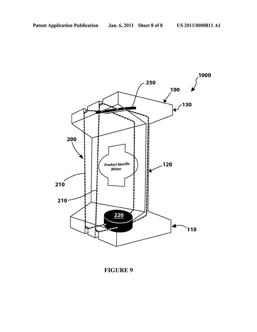 CLAMSHELL PACKAGE FOR HOLDING AND DISPLAYING CONSUMER PRODUCTS - diagram, schematic, and image 09