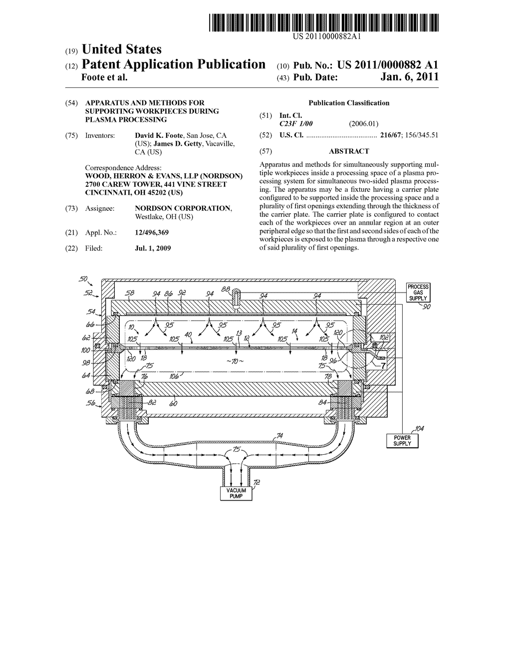 APPARATUS AND METHODS FOR SUPPORTING WORKPIECES DURING PLASMA PROCESSING - diagram, schematic, and image 01