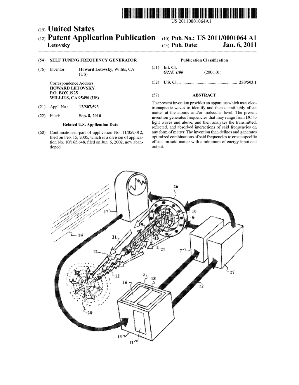 Self tuning frequency generator - diagram, schematic, and image 01