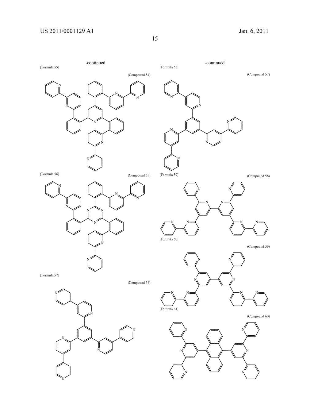 SUBSTITUTED BIPYRIDYL COMPOUND AND ORGANIC ELECTROLUMINESCENT DEVICE - diagram, schematic, and image 21