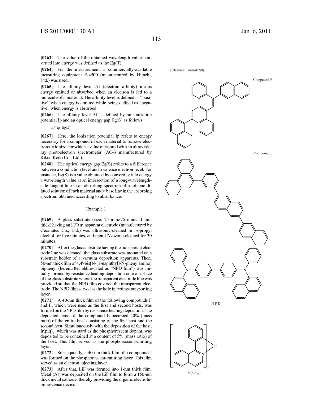ORGANIC EL ELEMENT AND SOLUTION CONTAINING ORGANIC EL MATERIAL - diagram, schematic, and image 115