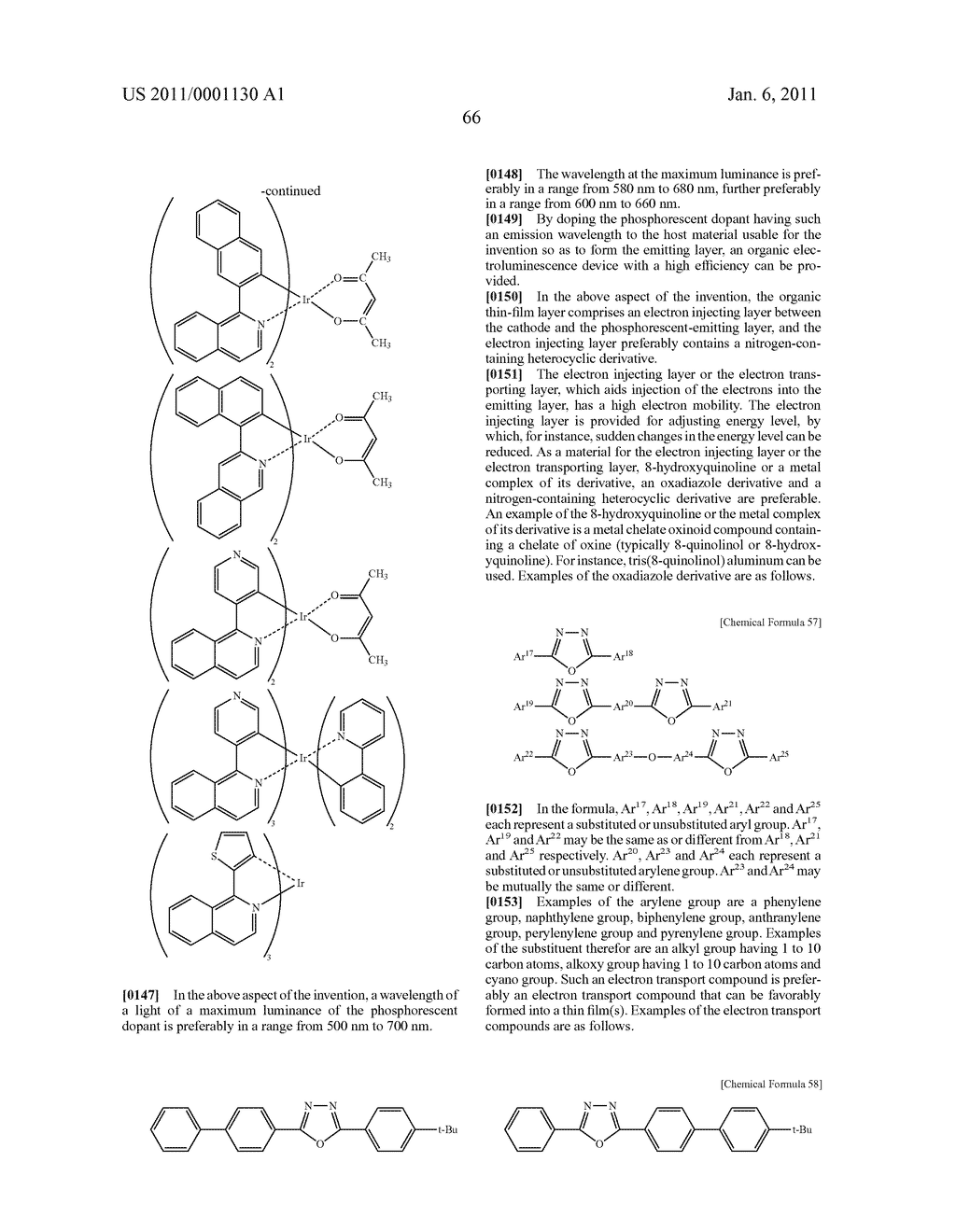 ORGANIC EL ELEMENT AND SOLUTION CONTAINING ORGANIC EL MATERIAL - diagram, schematic, and image 68