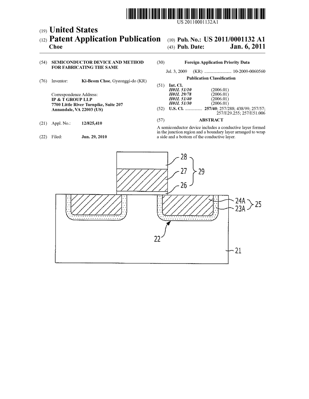 SEMICONDUCTOR DEVICE AND METHOD FOR FABRICATING THE SAME - diagram, schematic, and image 01