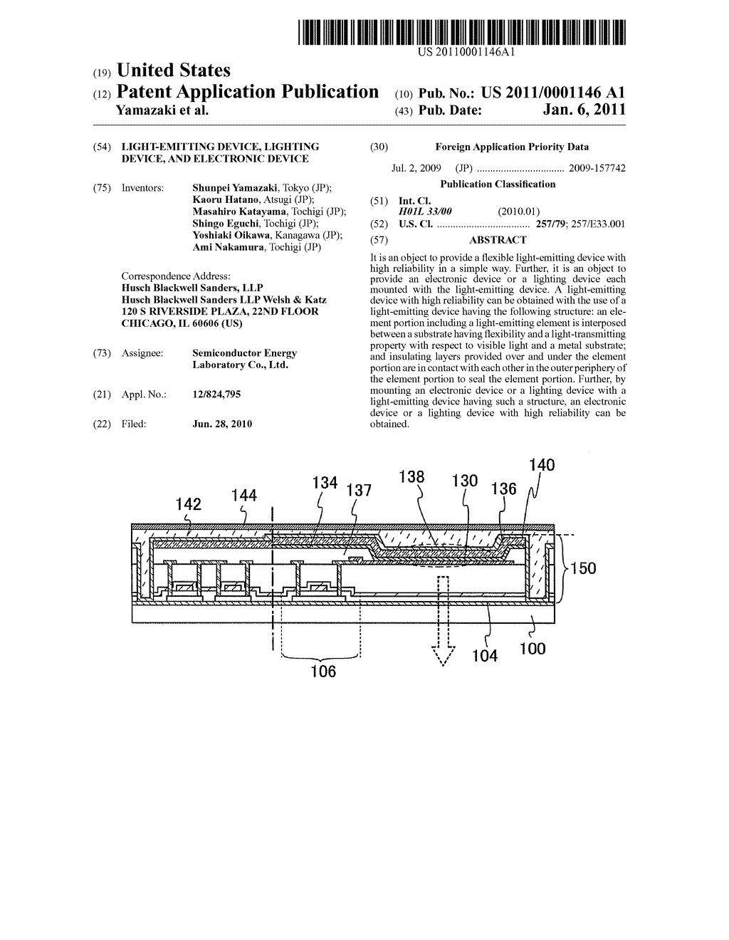 Light-Emitting Device, Lighting Device, and Electronic Device - diagram, schematic, and image 01