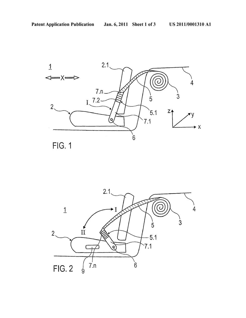 Vehicle Seat Belt-Offering Device and Three-Point Automatic Belt - diagram, schematic, and image 02