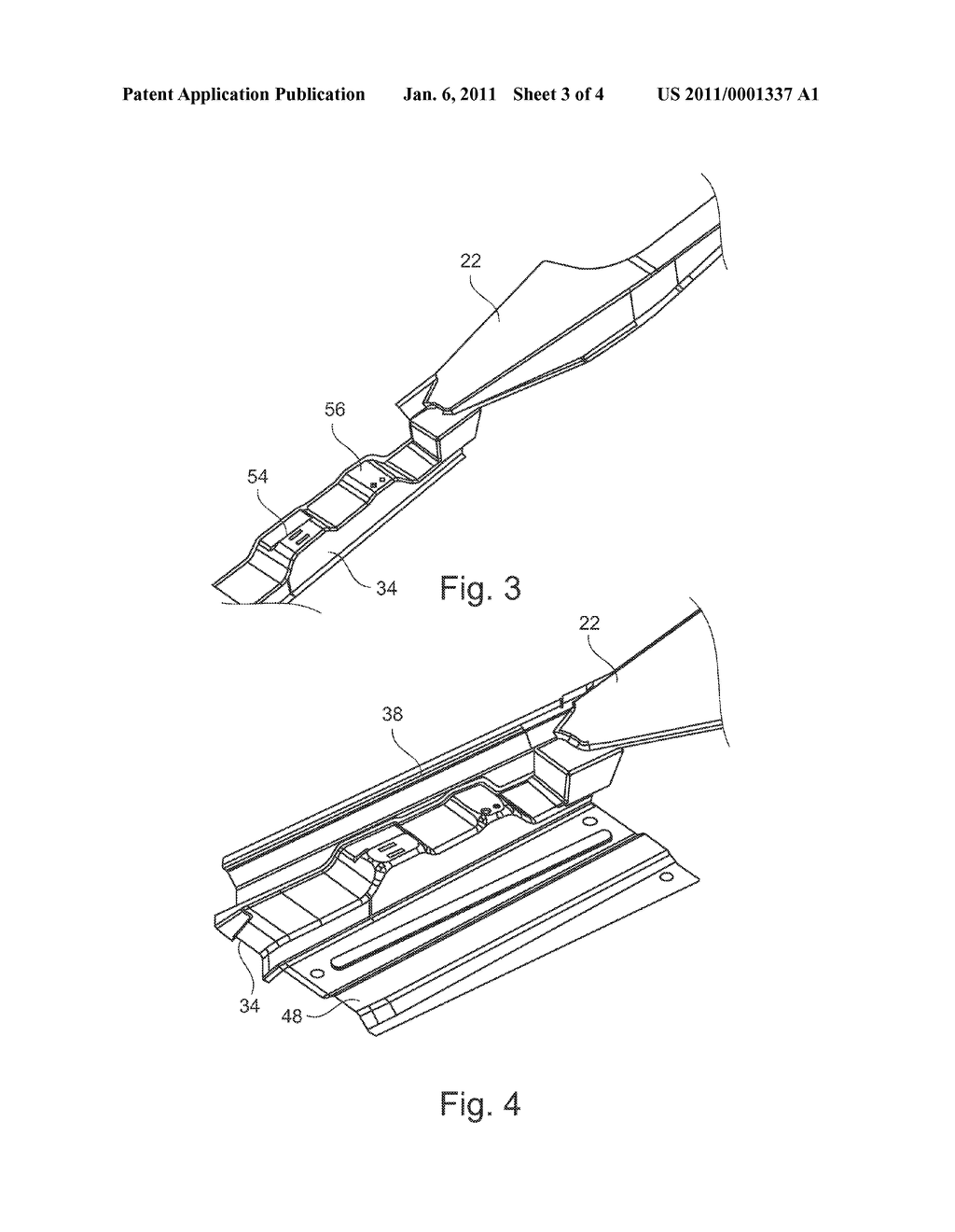 REAR FLOOR ARANGEMENT AND FRAME STRUCTURE OF A SELF-SUPPORTING AUTOMOTIVE BODY - diagram, schematic, and image 04