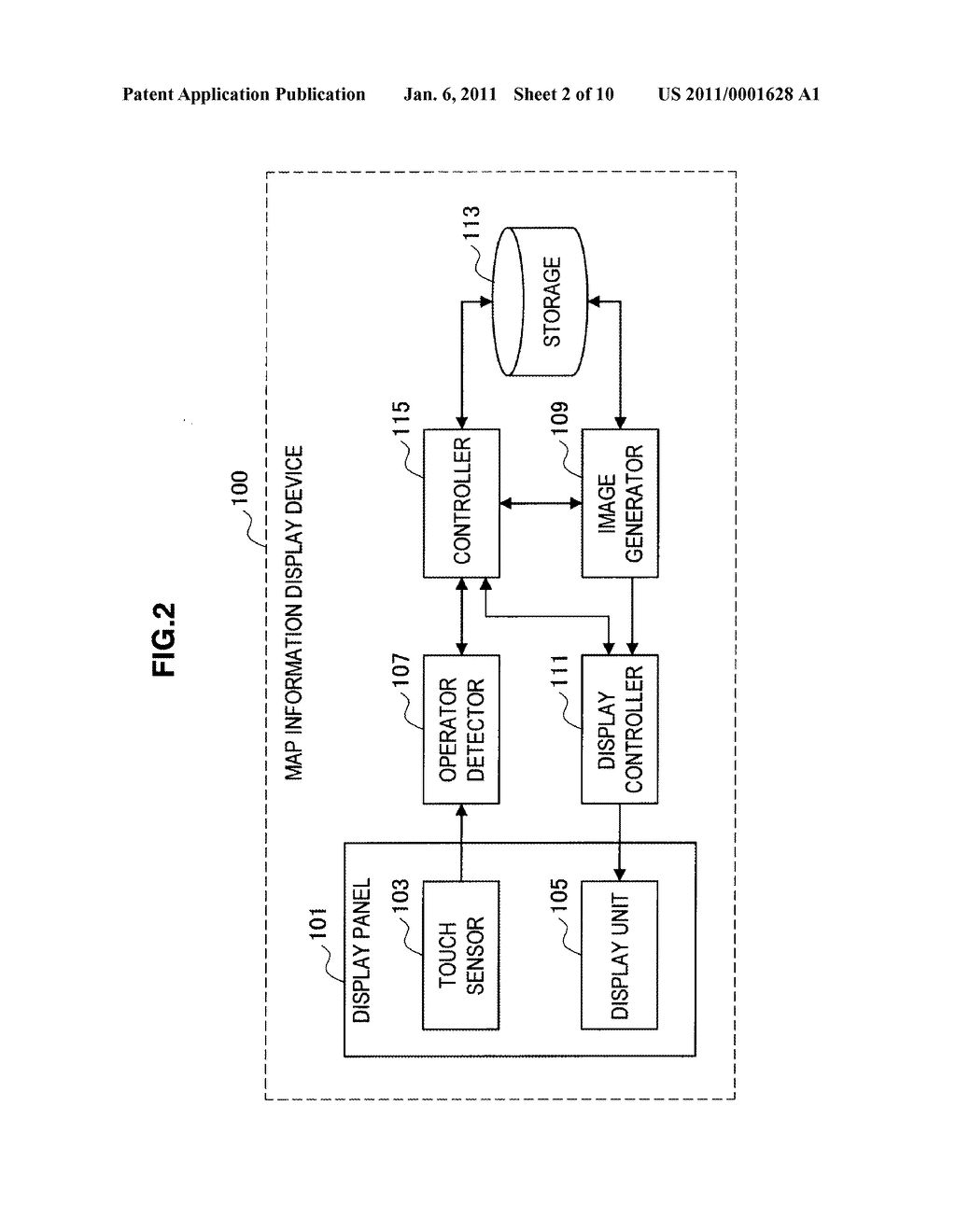 MAP INFORMATION DISPLAY DEVICE, MAP INFORMATION DISPLAY METHOD AND PROGRAM - diagram, schematic, and image 03