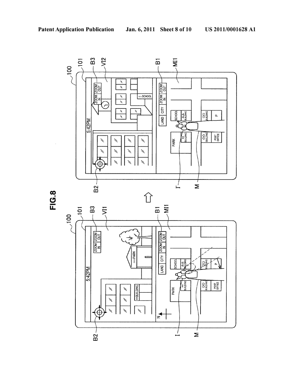 MAP INFORMATION DISPLAY DEVICE, MAP INFORMATION DISPLAY METHOD AND PROGRAM - diagram, schematic, and image 09