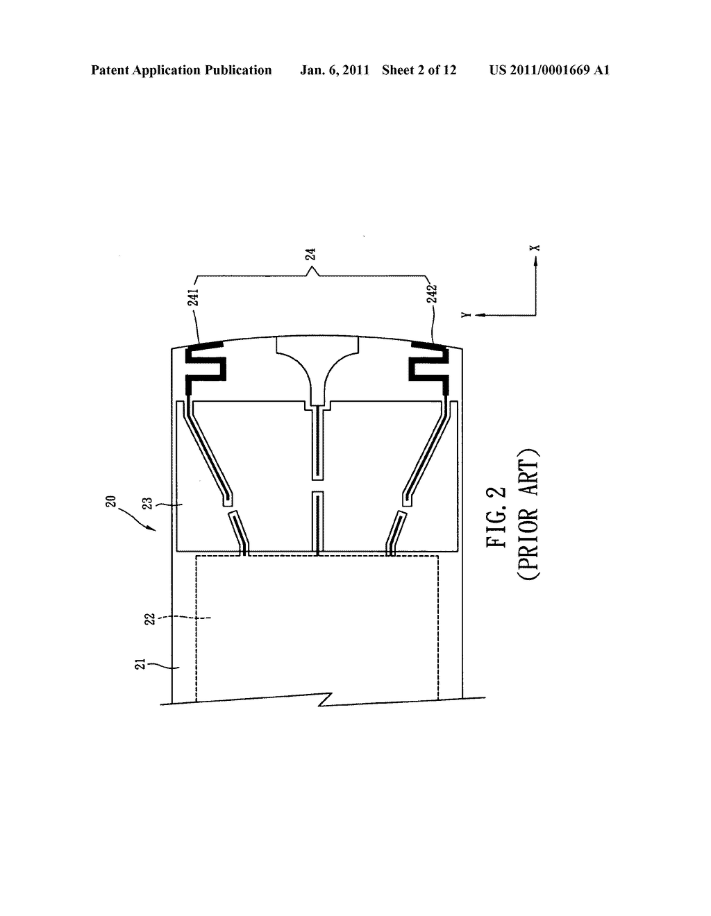 Dual-band antenna and wireless network device having the same - diagram, schematic, and image 03