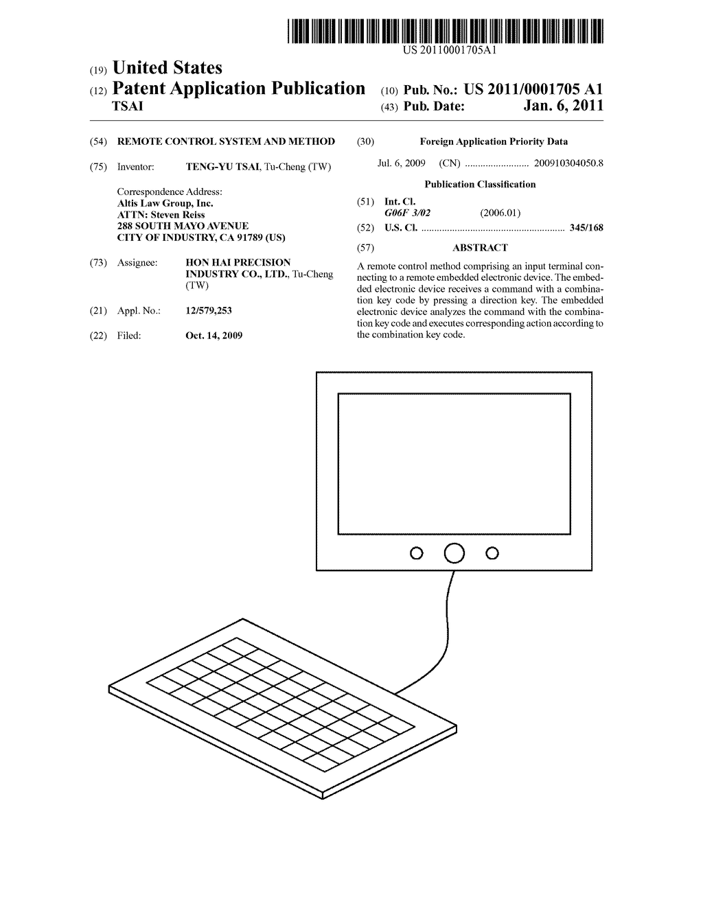 REMOTE CONTROL SYSTEM AND METHOD - diagram, schematic, and image 01