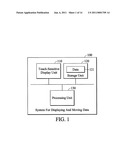 METHODS FOR DISPLAYING AND MOVING DATA AND SYSTEMS USING THE SAME diagram and image