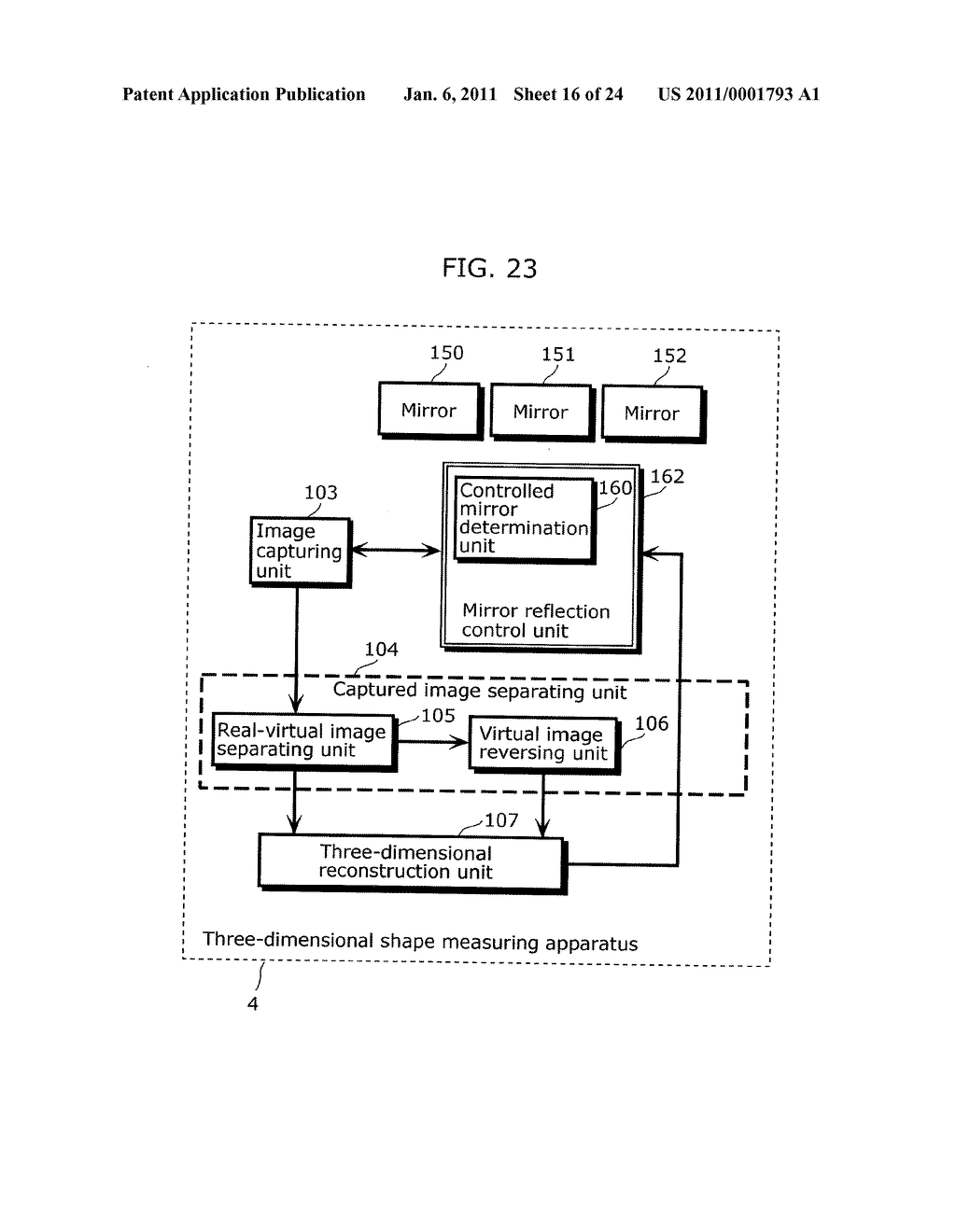 THREE-DIMENSIONAL SHAPE MEASURING APPARATUS, INTEGRATED CIRCUIT, AND THREE-DIMENSIONAL SHAPE MEASURING METHOD - diagram, schematic, and image 17