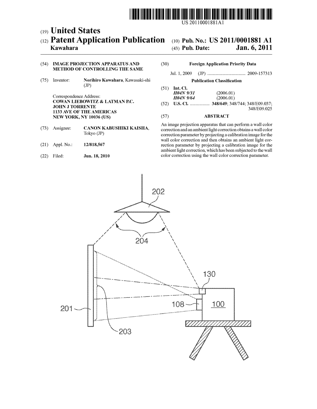 IMAGE PROJECTION APPARATUS AND METHOD OF CONTROLLING THE SAME - diagram, schematic, and image 01