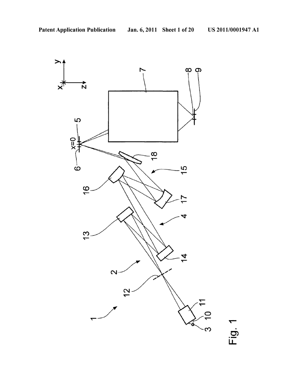 FACET MIRROR FOR USE IN A PROJECTION EXPOSURE APPARATUS FOR MICROLITHOGRAPHY - diagram, schematic, and image 02