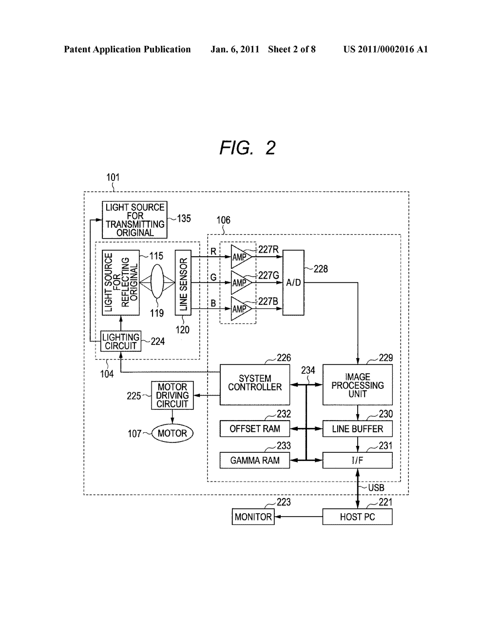 IMAGE READING APPARATUS AND CONTROL METHOD OF THE SAME - diagram, schematic, and image 03