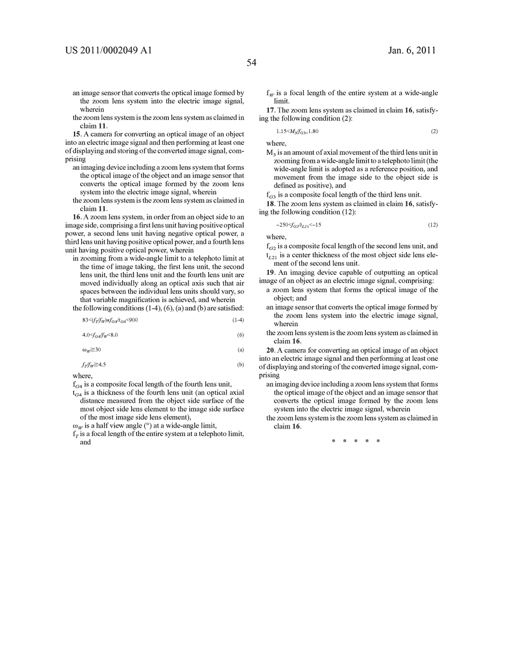 ZOOM LENS SYSTEM, IMAGING DEVICE AND CAMERA - diagram, schematic, and image 137