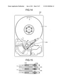 ACTUATOR ARM AND DISK RECORDING DEVICE diagram and image