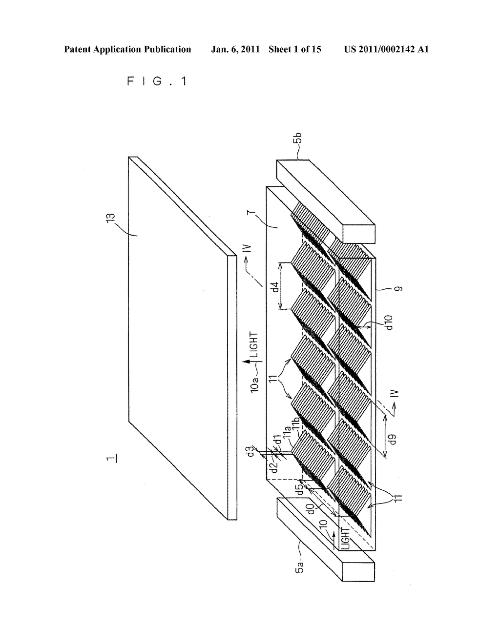 FLAT SURFACE LIGHT SOURCE DEVICE AND METHOD FOR MANUFACTURING METALLIC MOLD FOR DIVIDING PRISM - diagram, schematic, and image 02