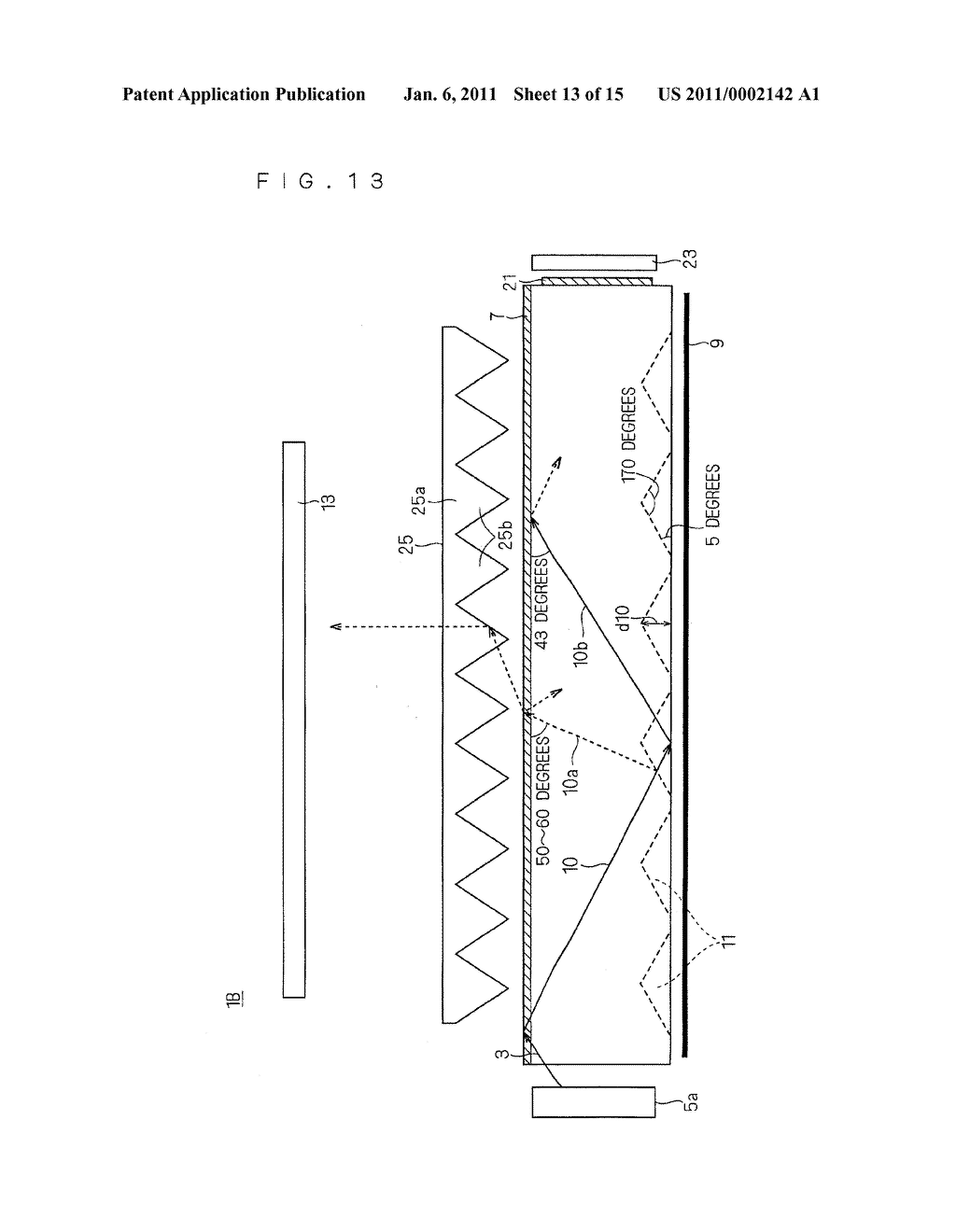 FLAT SURFACE LIGHT SOURCE DEVICE AND METHOD FOR MANUFACTURING METALLIC MOLD FOR DIVIDING PRISM - diagram, schematic, and image 14
