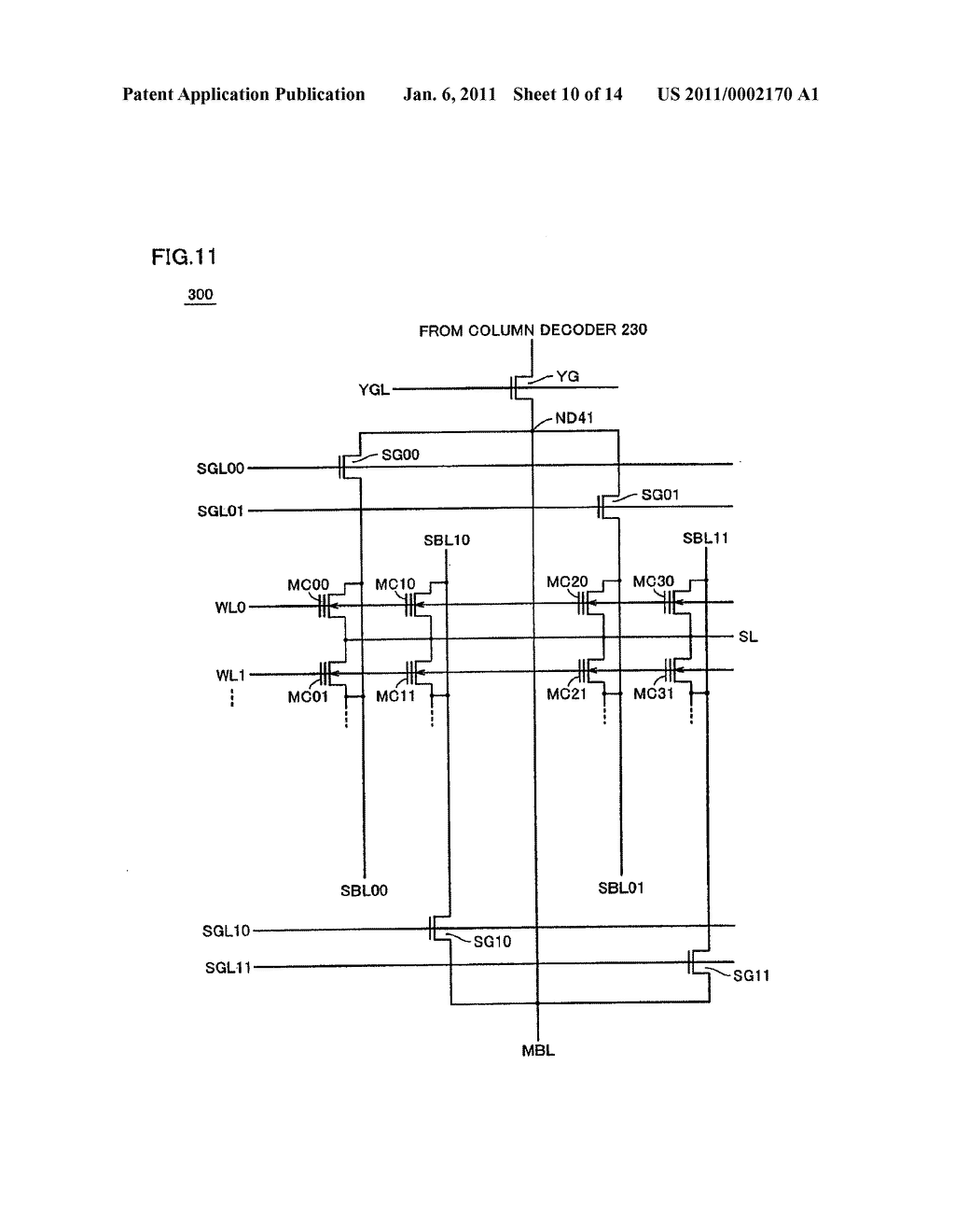 SEMICONDUCTOR MEMORY DEVICE HAVING MEMORY BLOCK CONFIGURATION - diagram, schematic, and image 11