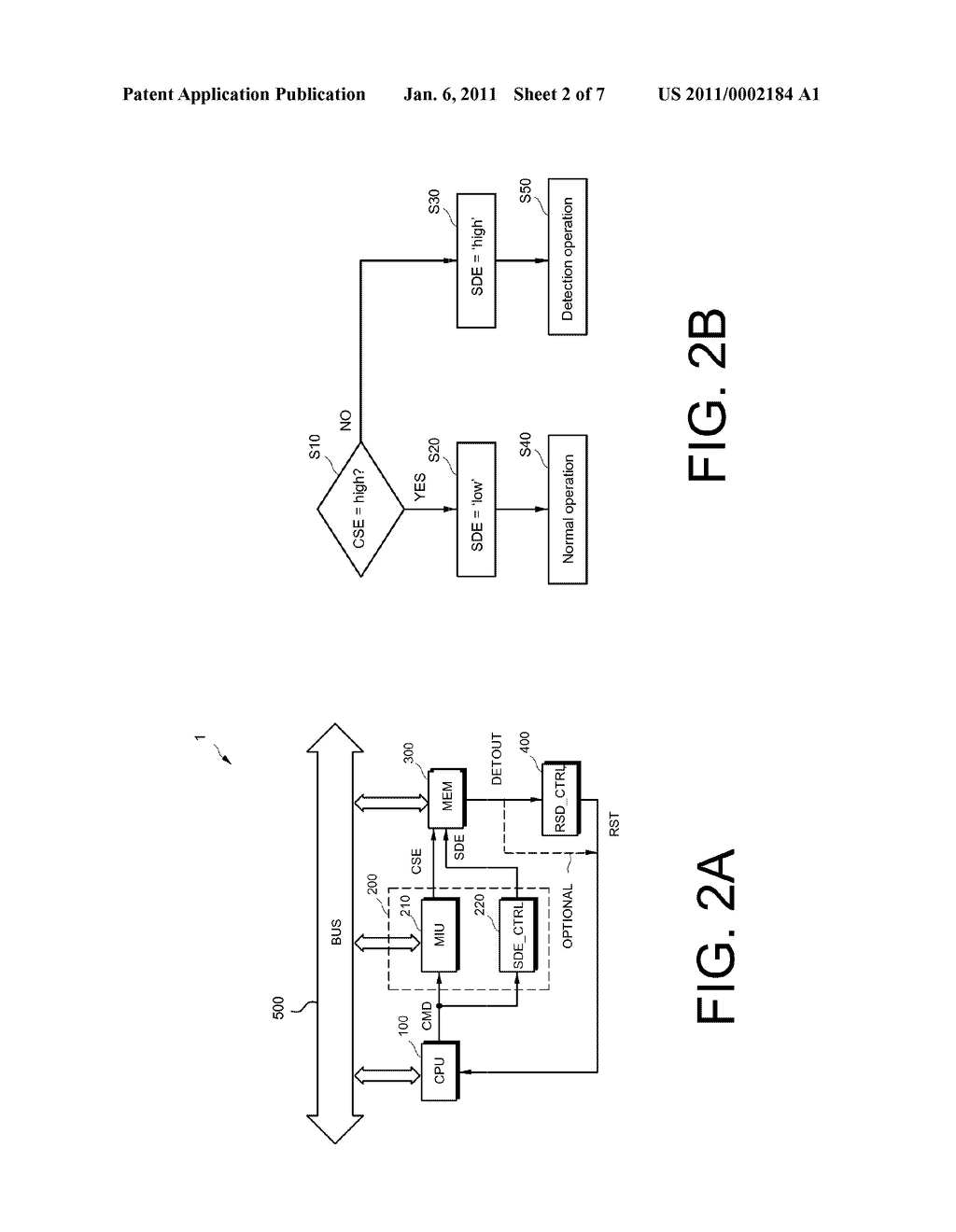 METHOD OF DETECTING A LIGHT ATTACK AGAINST A MEMORY DEVICE AND MEMORY DEVICE EMPLOYING A METHOD OF DETECTING A LIGHT ATTACK - diagram, schematic, and image 03