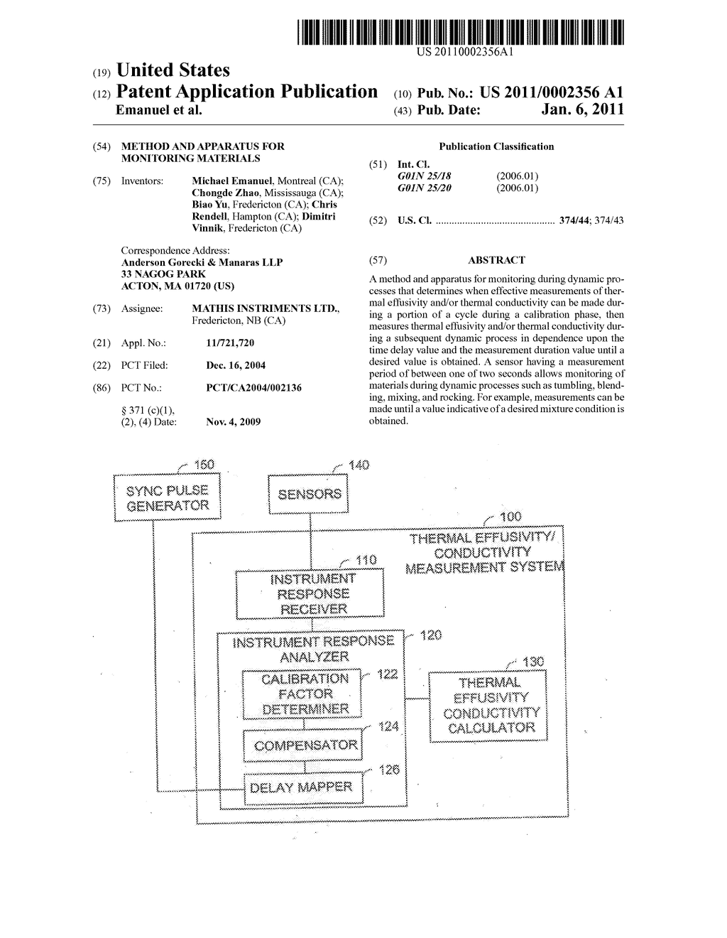 Method and Apparatus for Monitoring Materials - diagram, schematic, and image 01