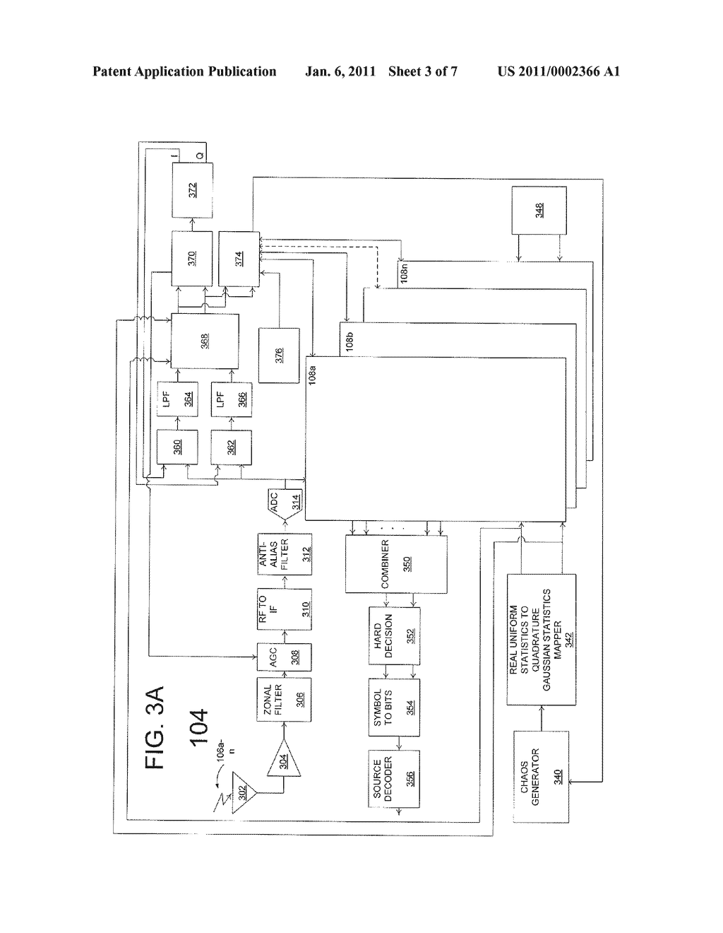 RAKE RECEIVER FOR SPREAD SPECTRUM CHAOTIC COMMUNICATIONS SYSTEMS - diagram, schematic, and image 04