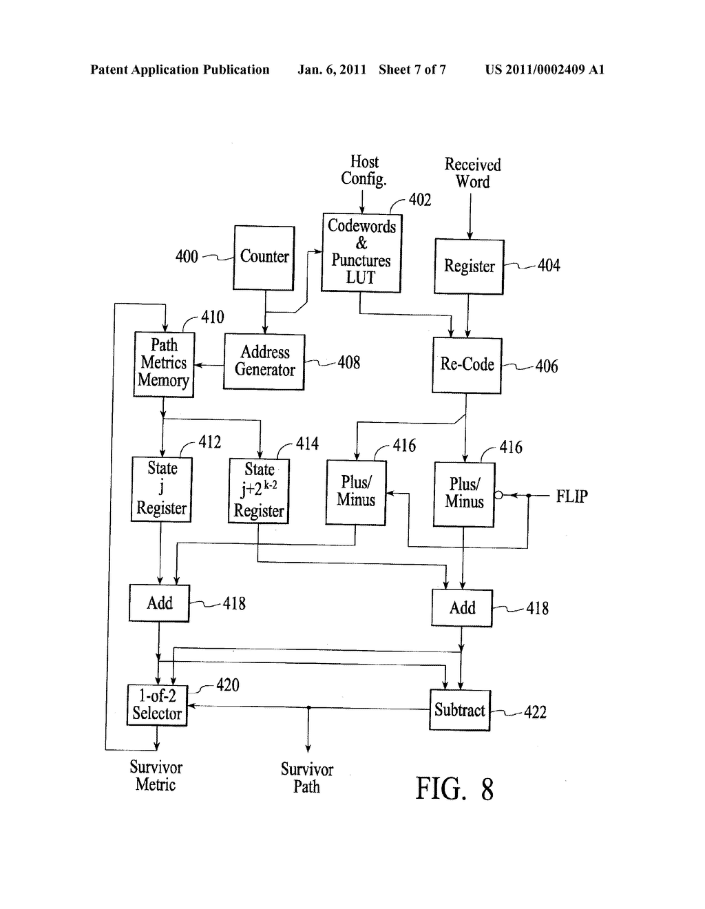 METHOD AND SYSTEM FOR RECONFIGURABLE CHANNEL CODING - diagram, schematic, and image 08
