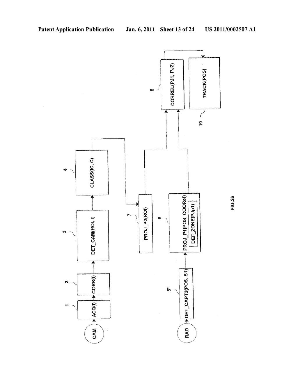 Obstacle detection procedure for motor vehicle - diagram, schematic, and image 14