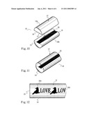 Light guide strip structure diagram and image