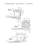 DEVICE FOR SUPPORTING AND SECURING A PIECE OF EQUIPMENT ON AN AIRCRAFT ENGINE OR NACELLE CASE diagram and image